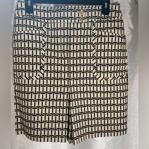 Tory Burch Khaki & Brown Skirt